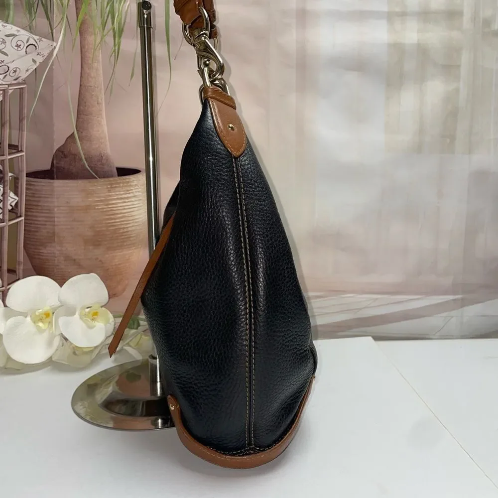 Cole Haan Black and Brown Hobo Bag